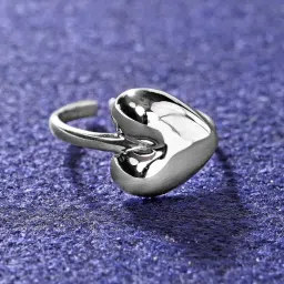 Promise of Heart Sterling Silver Rhodium Plated Ring-image-3
