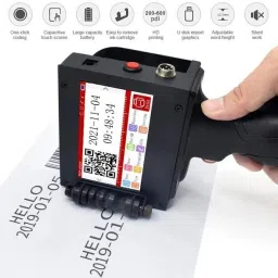 T JET 1 Inch Handheld Thermal Inkjet Printer for Batch Code Plastic Bottle (Pack of 2) Multi-function Monochrome Inkjet Printer-9