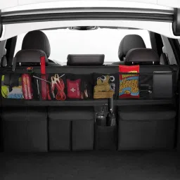 Car Trunk Organizer Hanging Backseat Storage Mesh Pockets Trunk Organizer-picture-6