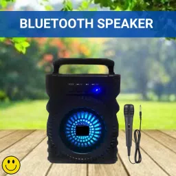 Clairbell 301(PORTABLE WIRELESS BLUETOOTH SPEAKER) Crystal Clear SoundWith Karaoke MicR310 5 W Bluetooth Laptop/Desktop Speaker-image-94