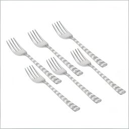 6 Pieces Stainless Steel Dinner Fork Set for Home & Kitchen, 16 cm Long, Perfect Stainless Steel Dinner Fork Set-35