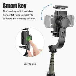 Jaggo Lal Stunning Black Q08 Gimbal- 3Axis Stabilization 3 Axis Gimbal for Mobile, Camera-15