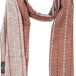 Geometric Print Wool Blend Men Multicolor Scarf-6