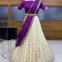 Self Design Semi Stitched Lehenga Choli-image-47