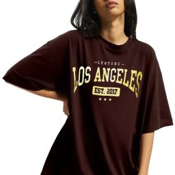 Women Printed Round Neck Cotton Blend Brown T-Shirt-image-99