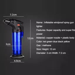 ™ Windproof Cigarette Jet Flame Blow Gun Thrower Torch Barbeque Lighter Lighting Fireworks, Hookah Coal, Cigars, Melting Glass tubing Pocket Lighter-picture-26