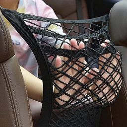 palay 3 LayerDog Net Between Car Seats,Barrier Backseat Mesh Net for Cars &Trunk Car Storage Bag image 4