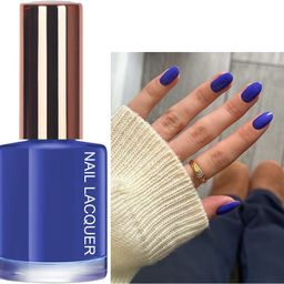 adjd Shine & Breathable Nail Polish, Quick Dry Dark blue Dark blue-picture-25