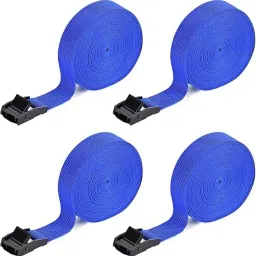 Ezliving 6 Pcs Ratchet Straps 2.5 cm x 2.5 m Adjustable Lashing Straps Strap-image-24