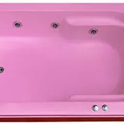Melody 5 Feet Acrylic with Jacuzzi and Back Massage - Pink Free-standing Bathtub-image-58