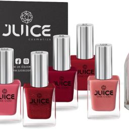 | 5 NAIL POLISH COMBO 29 (CORAL SUNSET-292/RED-58/FIREY RED-208/CORAL PINK-105/LOBSTER RED-57) & 1 NAIL POLISH REMOVER-image-9
