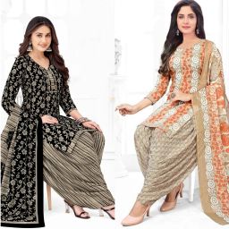 Unstitched Crepe Salwar Suit Material Self Design-image-99