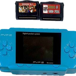 Clubics PVP2 Video Game - 16 Bit Kids Gaming Console (Lite Blue) 1 GB with Super Mario, Contra 1 GB with Super Mario 1 GB with Super Mario-18