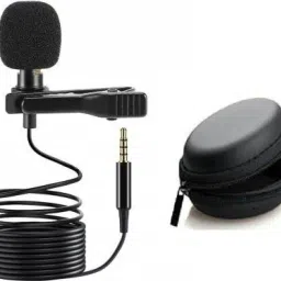 3.5mm Clip Microphone For Youtube | Collar Mike for Voice Recording Microphone With Hard Carrying Case(CM05,Black)#Quality Assurance Microphone Microphone Microphone-picture-20
