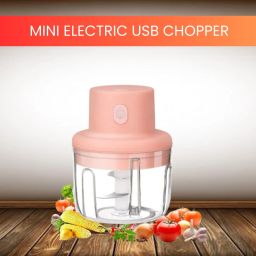 Chopper (Electric Rechargeable Chopper) for Kitchen Vegetable Garlic Onion Q370 Electric Vegetable & Fruit Chopper-image-65