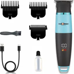 Pick Ur Needs 4 In 1 Blades Premium Look Rechargeable Hair Clipper / Shaver With Smart Display Shaver For Men-image-49