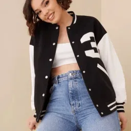 Women Colorblock Varsity Jacket-image-28
