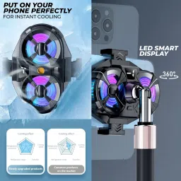 WRADER SL07 Mobile Cooler Fan for Gaming for Game Long Filming Cooling Pad image 3