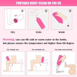 Portable bidet, Jet Spray for Toilet | Retractable, 2 angled Nozzles DN367 Bidet Nozzle-36