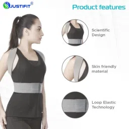justifit Spine care support posture corrector Back and Spine Protector image 4