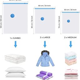 5Pack Vacuum Compression Storage Bags With Pump,Space Saver Sealer Bag M307 Travel Storage Vacuum Bags-image-58
