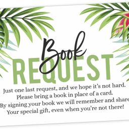 Pack of 30 Baby Shower Invitations Games Cards Tropical Leave & Flamingo Theme Invitation Card-image-40