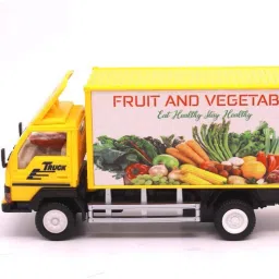 yaah creation Plastic penther truck with gate openable without battery with pullback action image 3