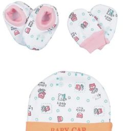 Baby Cap, Mitten & Booties Set-26