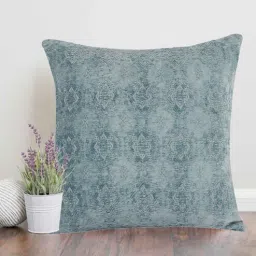 sivya by home Blue Traditional Ethnic Cotton 16 x 16 Inch Cushion Cover-picture-9