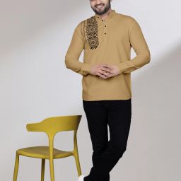 Men Printed Cotton Blend Straight Kurta-image-96