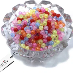 | Crystal Crackle Acrylic Beads (Pack of 100, 8mm)-image-5