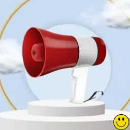 Handheld Megaphone with Siren, Microphone & Rechargeable for Outdoor EventsA343 Megaphone Portable Megaphone Siren Loudspeaker Function &Long Battery BackupQ343 Outdoor PA System-18