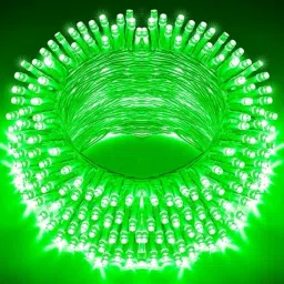 40 LEDs 12 m Green Steady Bulb Rice Lights-image-34