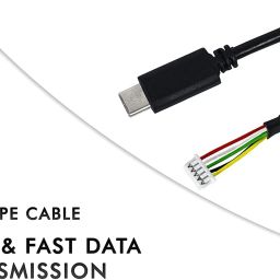 sonhufu USB C TYPE MANTRA MFS-100 Fingerprint scanner cable, 1 meter,BLACK Access Control image 3