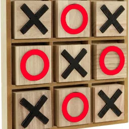 Wooden Tic Tac Board Game Zero Kata Puzzle Game Noughts and Crosse Learning Toys-picture-27
