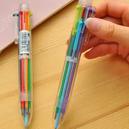 8 IN 1 0.5mm Multicolor Retractable Set of 2 Pc Ball Pen-28