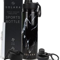 Vacuum Insulated Stainless Water for Hot and Cold, Marble 650 ml Bottle-image-65