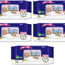EXTRA CLEAN BABY WIPES, 72 PCS PACK, COMBO OF 5 PACKS, TOTAL 360 WIPES-17