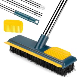 2 in 1 Floor Scrub Brush Bathroom Kitchen cleaning Tile Crack Cleaning Brush Plastic Wet and Dry Brush-image-36