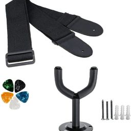 Guitar Hanger Wall Mount With Guitar Belt strap for Acoustic & Electric Guitar Wall Stand-picture-16