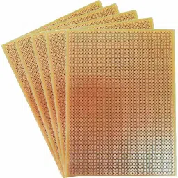 General Purpose PCB Perforated Zero PCB Test Board (6 x 4-Inch) -5 Pieces Power Supply Electronic Hobby Kit-32