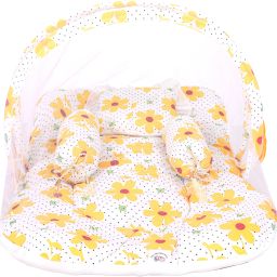 Cotton Washable Baby Bed with Mosquito Net Safe & Comfortable Sleep for Infants tent Luxury Crib-image-25