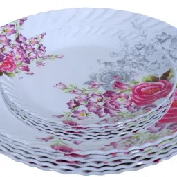 Melamine smart 513) Full and Half dinner plate set 12 pcs Dinner Plate-18