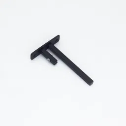 F BKT SQR MS, Color:- Black , Size- 6" (12MM Glass) 15cm Shelf Bracket-28