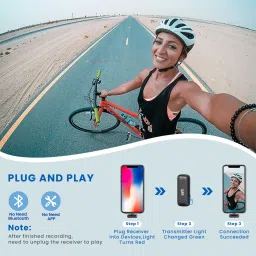 mak MK-14 Wireless Mic with 3 Level Noise Cancellation, BIS Approved (Type C/ iOS) Microphone image 5