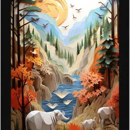 Elephant Valley Digital Reprint 20 inch x 14 inch Painting-image-76