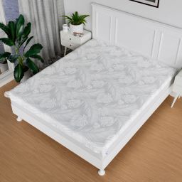 Self Leaf Baby Plastic Bedsheet for Double Bed|80x80 Inch|White-image-49