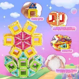 countrylink Advanced Geometric 3D Interlocking Triangular Building Blocks, Brain Development image 2
