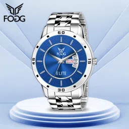 fogg Day and Date Display Analog Watch - For Men 2508-Blue-picture-32