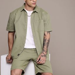 roadster Shirt Regular Shorts Co-ords Set-picture-9